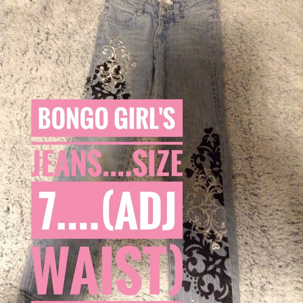 Bongo Girls Jeans w/adj waist....Size7 girls..Cute